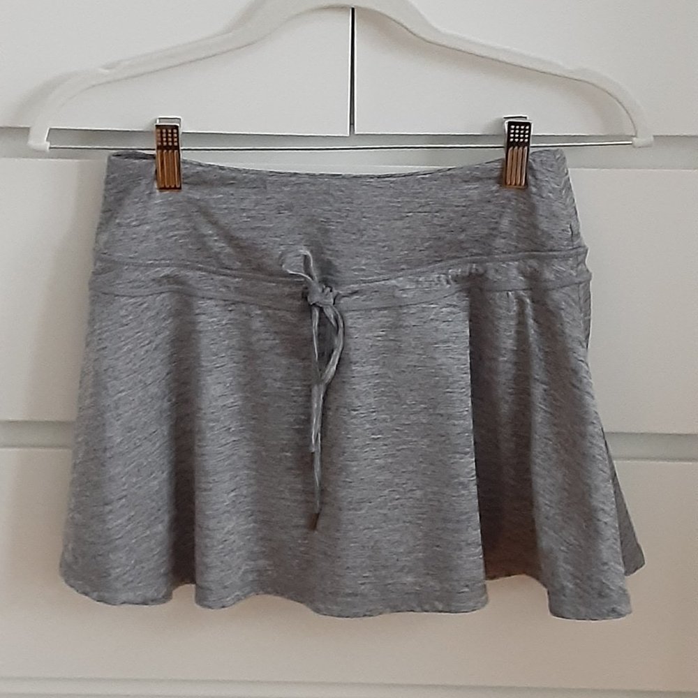 Tennis skirt double lined heather grey  size XS